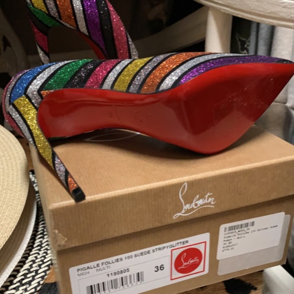 Christian Louboutin Pigalle Follies Glitter 36 - Picture 4 of 4